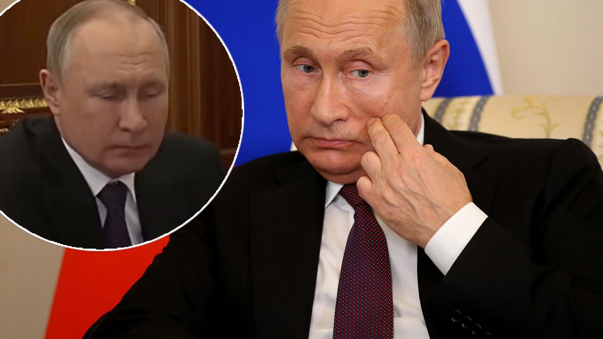 Zmarnowany Władimir Putin pokazał się po 20 dniach ukrywania. Stres wyraźnie dał się mu we znaki