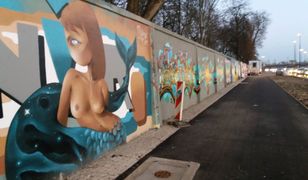 Syrenka z wydatnym biustem. Nowe dzieło grafficiarzy na Służewcu