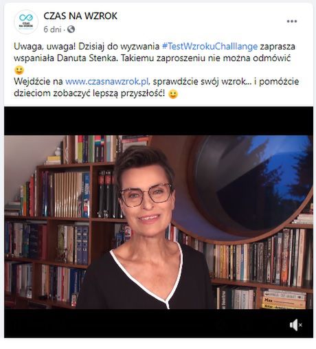 #testwzrokuchallenge - Danuta Stenka