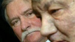 Wiktor Juszczenko z Lechem Wałęsą