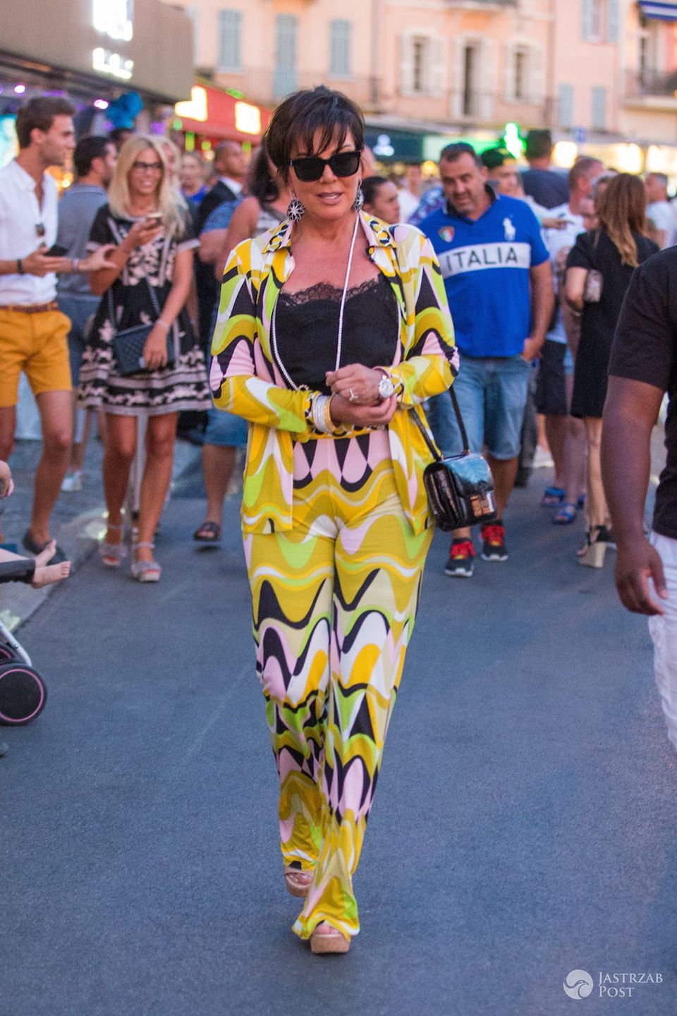 Kris Jenner i Corey Gamble w Saint-Tropez