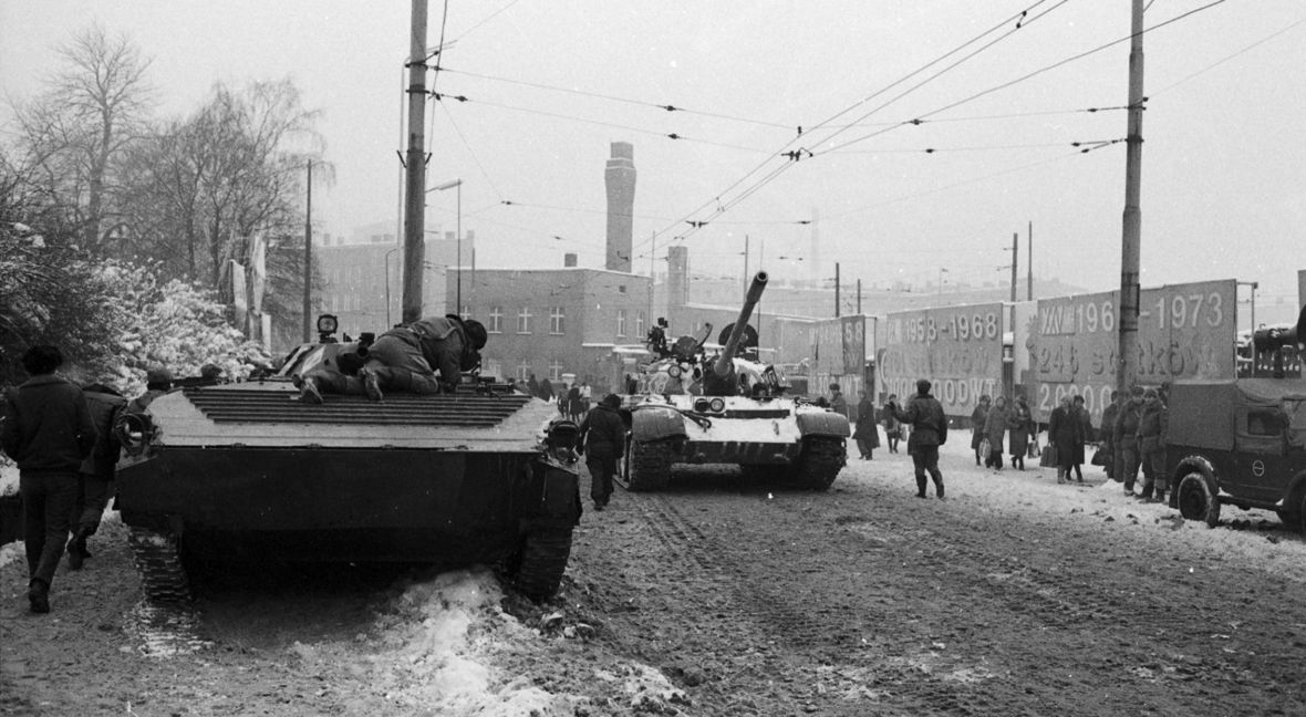 Grudzień 1981 roku, ulice Szczecina, stan wojenny 