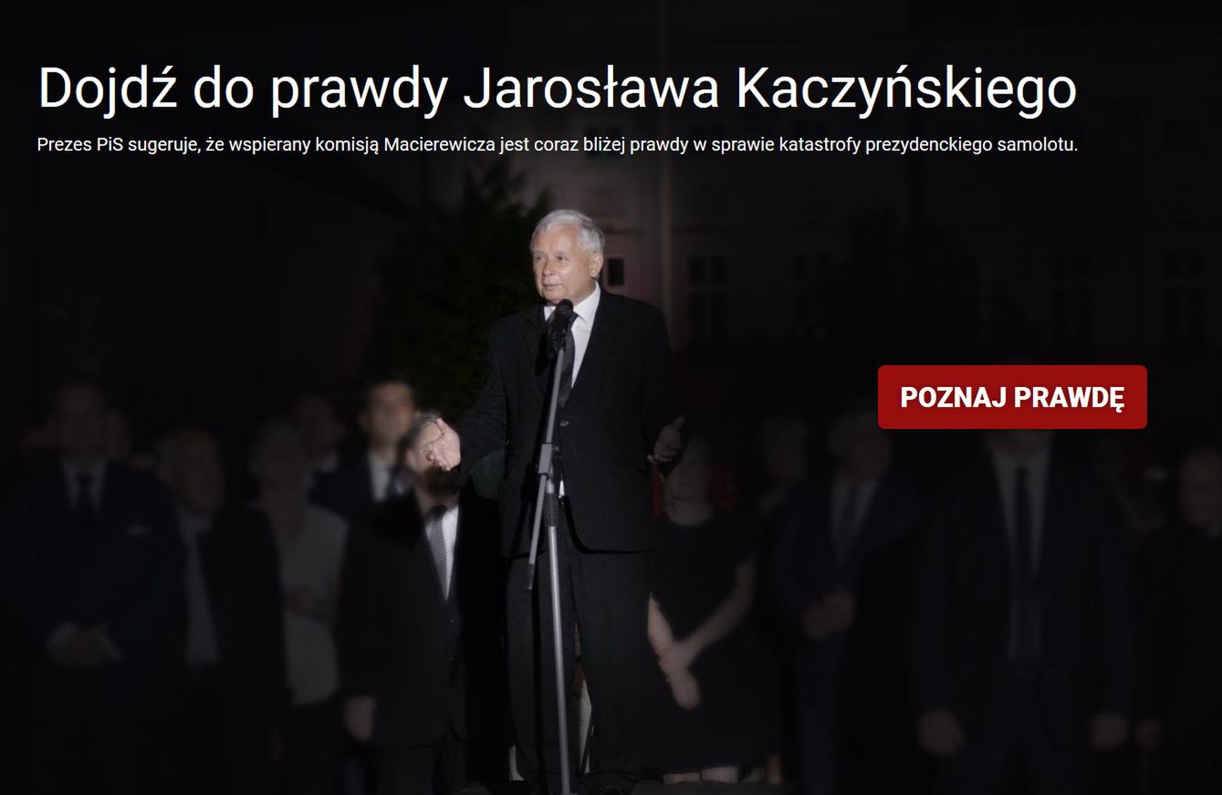 Najpierw wieńce, potem szydera. PO publikuje prześmiewczą grę 