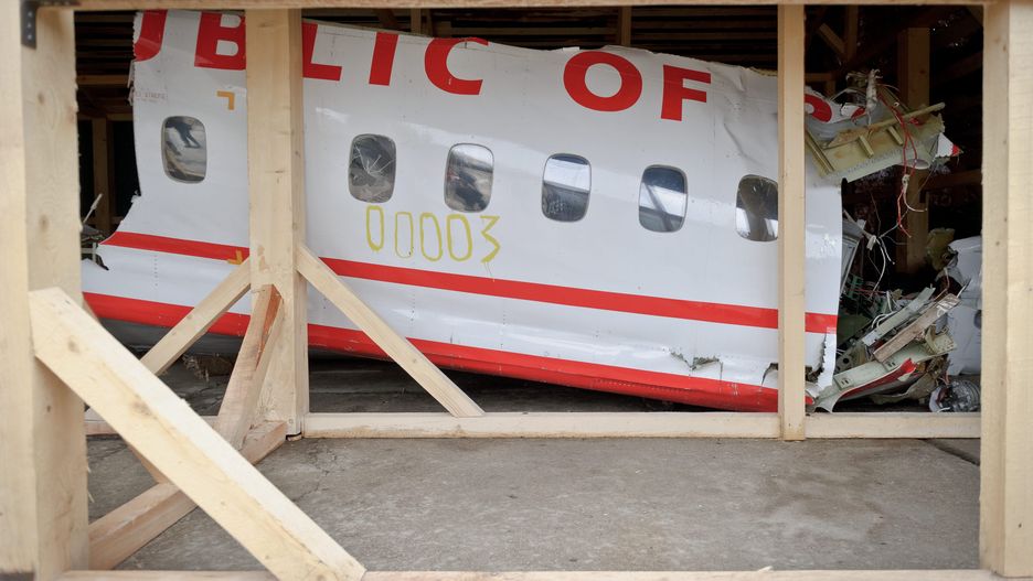Szczątki prezydenckiego Tu-154M od lat magazynowane są na terenie lotniska Siewiernyj