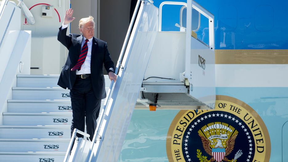 Donald Trump udał się do Singapuru swoim Air Force One