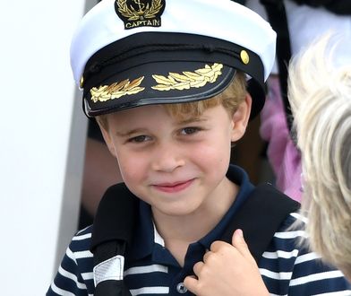 Książę George: szczerbaty sześciolatek kibicował rodzicom