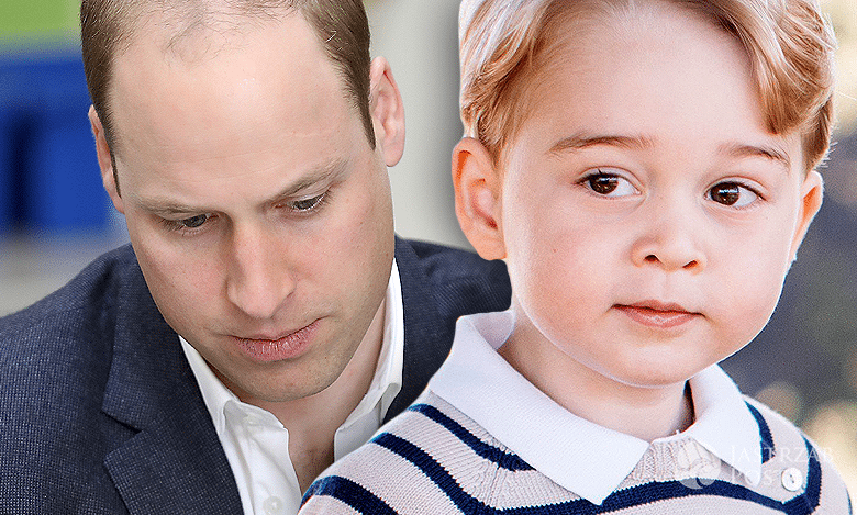 Książę George i książę William, ojciec z synem