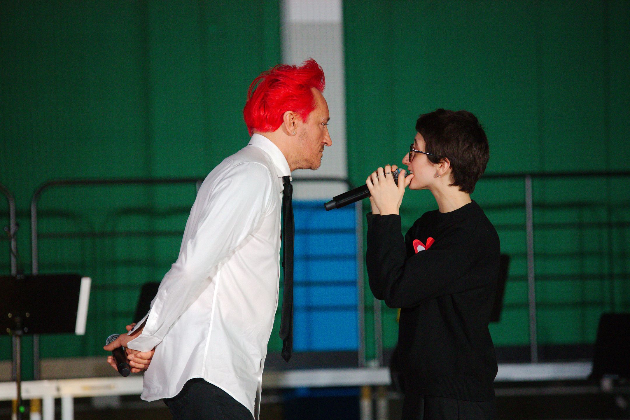 Michał Wiśniewski z córką Etiennette