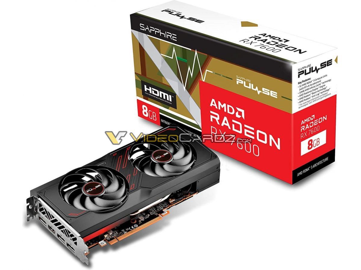 Karta graficzna Sapphire Radeon RX 7600 PULSE