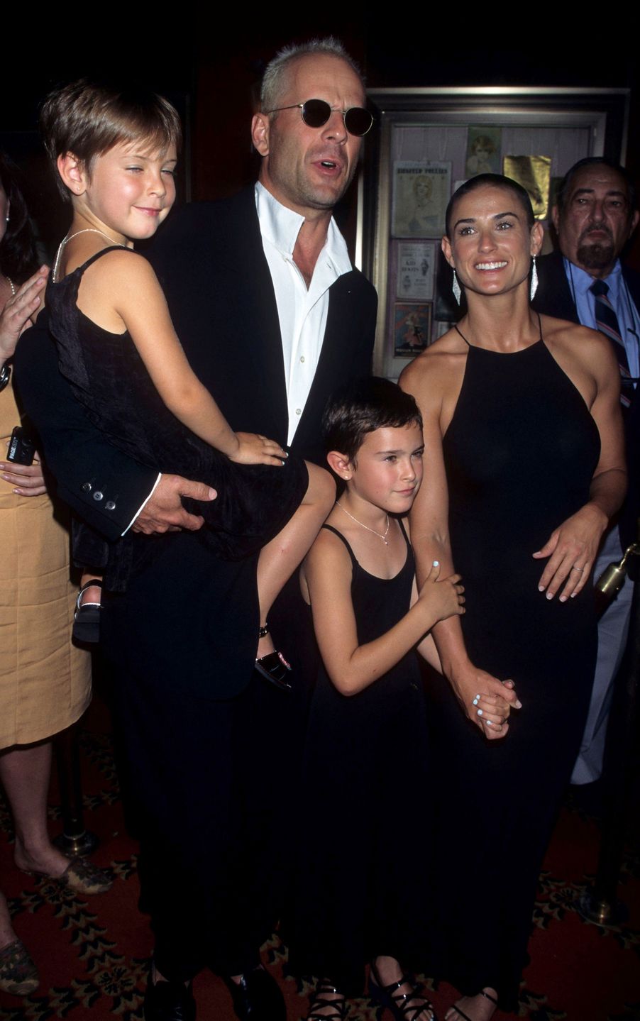 Scout Willis, Bruce Willis, Rumer Willis i Demi Moore
