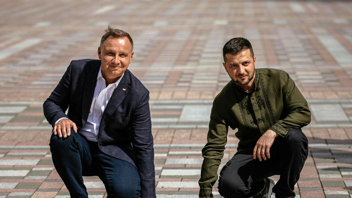 Prezydenci Andrzej Duda i Wołodymyr Zełenski w Kijowie
