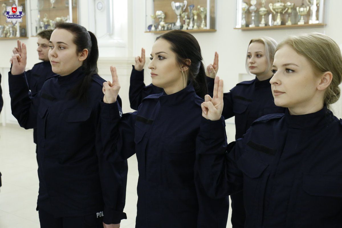 Pierwsze w tym roku ślubowanie nowych policjantów w Lublinie