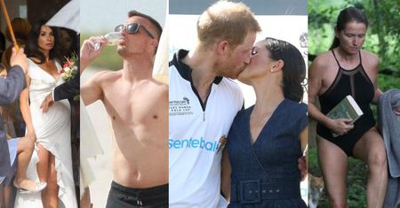 ZDJĘCIA TYGODNIA: Kaczyńska i Krupińska w sukniach ślubnych, J.Lo i Aniston w bikini, a Peszko z szampanem