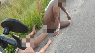 Nadzy migranci biegali po ulicach Lubina. Policja komentuje