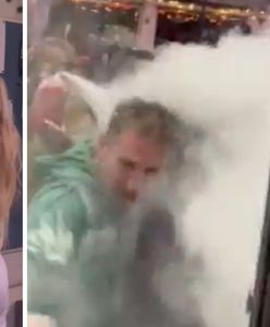 Schreiber zaatakowała gaśnicą. Teraz się tłumaczy