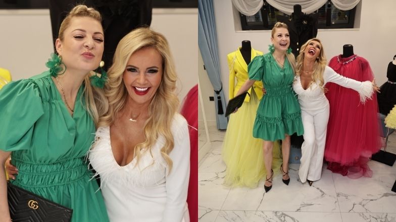 Monika Chwajoł na otwarciu butiku w Krakowie