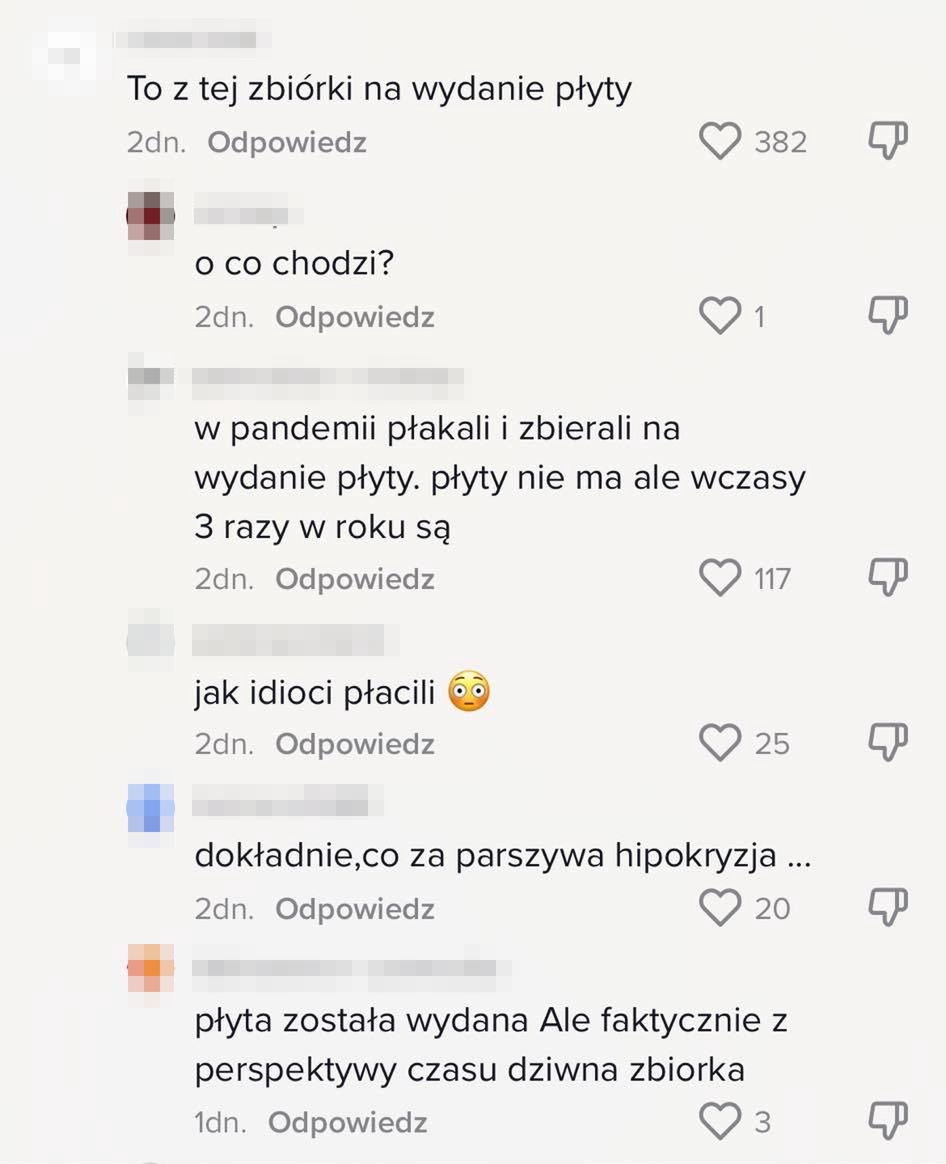 Komentarze pod nagraniem Piotra Rubika