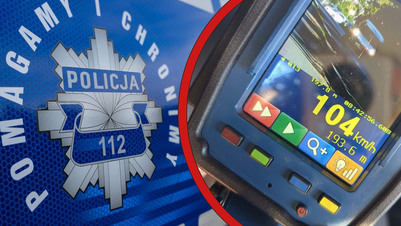 Lipka: Jechał 104 km/h w obszarze zabudowanym