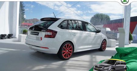 Škoda Rapid Sportback Red&Grey z Wörthersee