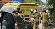 Warszawa: Dwie Toyoty zderzyły się czołowo na Okuniewskiej