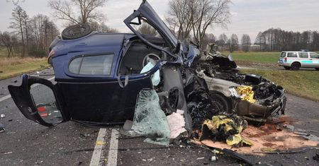 Tragiczny wypadek w Rogoźnicy na krajowej 2. Nie żyje małżeństwo