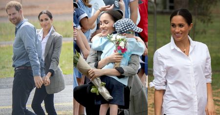 Meghan Markle w luźnej koszuli i uśmiechnięty książę Harry przygotowują się do roli rodziców (ZDJĘCIA)