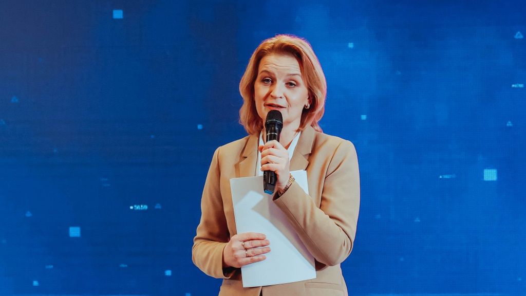 Barbara Socha podczas inauguracji Sceny Społecznej.