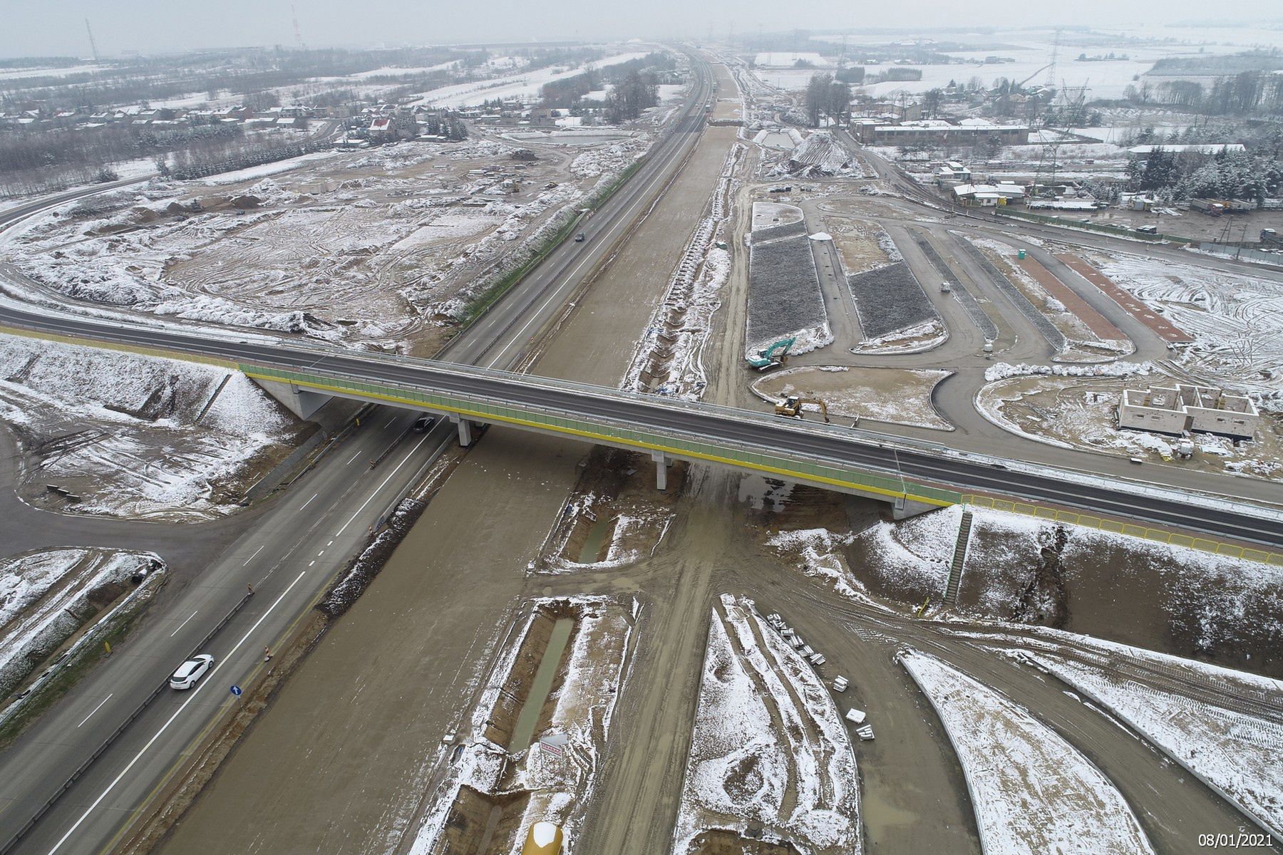 Budowa autostrady A1 Kamieńsk-Radomsko, stan po 28 miesiącach
