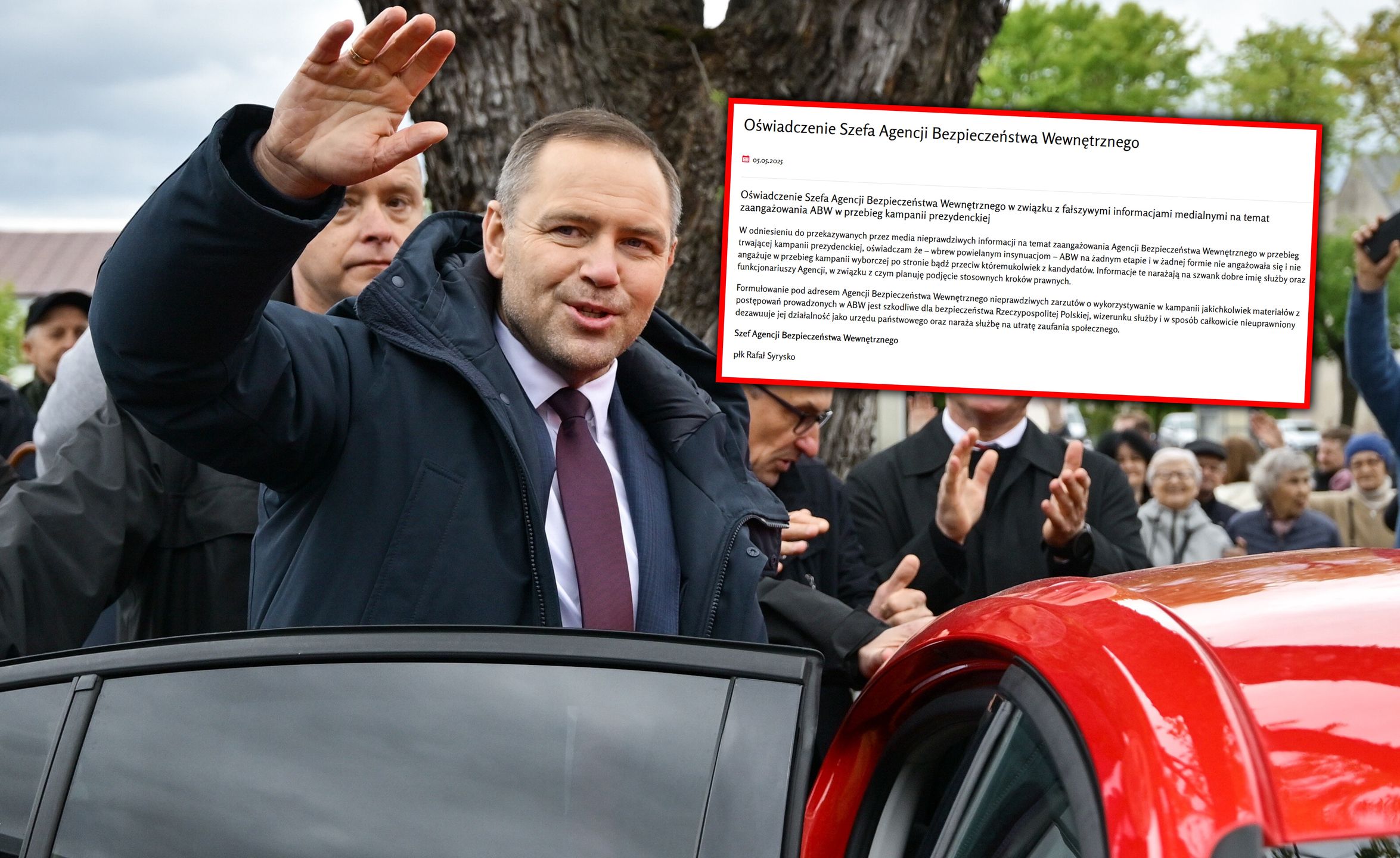 ABW odpowiada sztabowi Nawrockiego