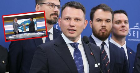 Niecodzienna sytuacja w studiu Polsatu. Obaj wstali z krzeseł