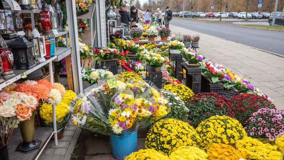 Stroiki na Wszystkich Świętych. Cena wiązanek w 2023 poszybowała w górę
