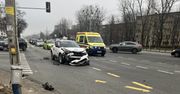 Warszawa: Kierowca przewozu osób na aplikację doprowadził do kolizji