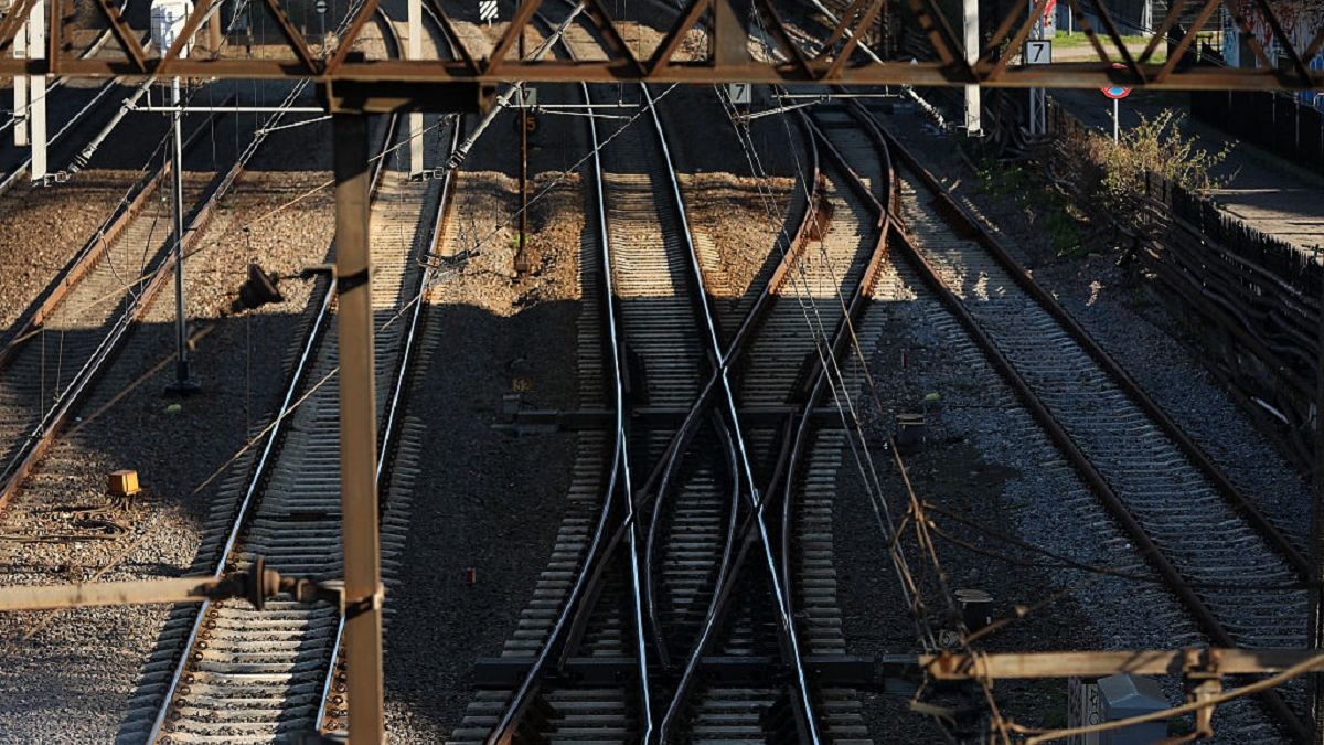 Daily Life In Gdansk
Railway tracks are seen on the street in Gdansk, Poland, on April 20, 2026. (Photo by Klaudia Radecka/NurPhoto via Getty Images)
NurPhoto
train, railway, klaudia radecka, tracks, railway tracks, nurphoto, april 20 2026, rails