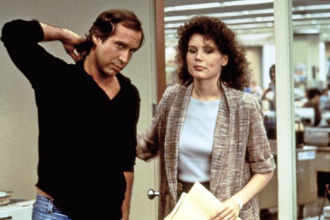 Fletch komedia kryminalna, USA 1985 re�. Michael Ritchie scena z: Chevy Chase, Geena Davis fot. AKPA