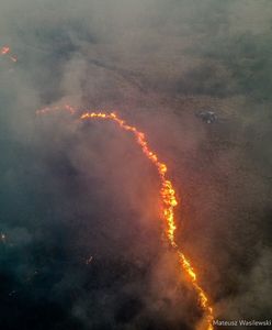To jej mąż wsiadł na traktor. Telefony od strażaków się urywają