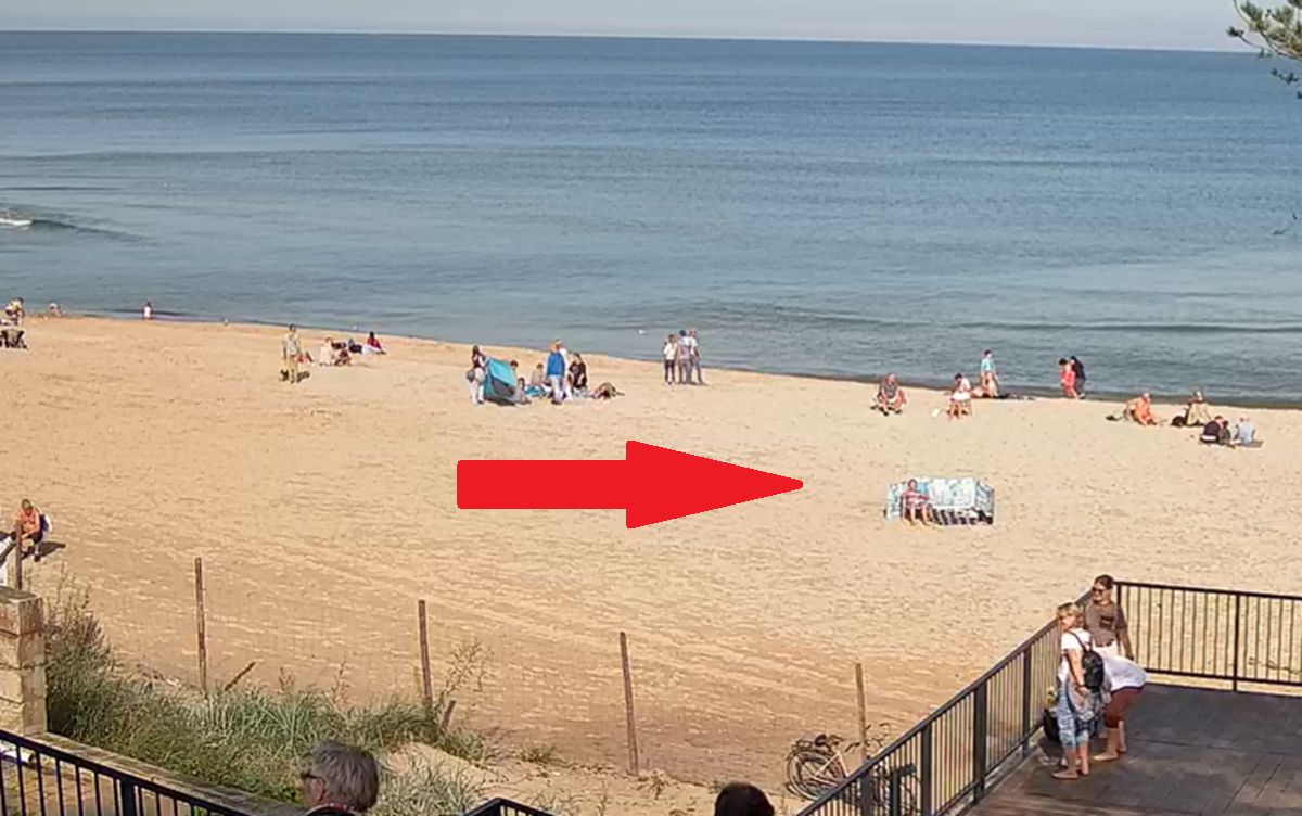 Ujęcie znad Bałtyku. Taki widok w połowie września