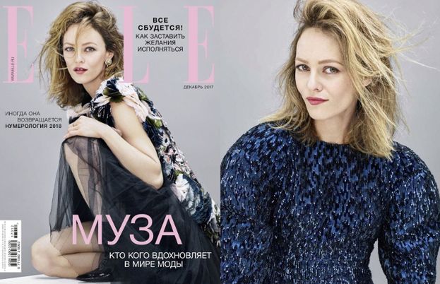 Potargana Vanessa Paradis na okładce "Elle"