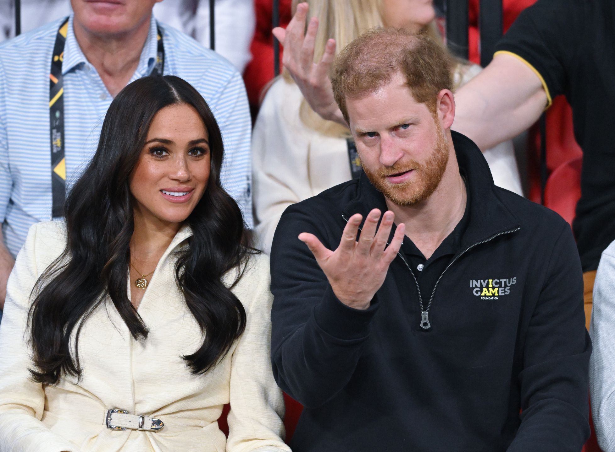 Meghan Markle, Kate Middleton, książę Harry i książę William