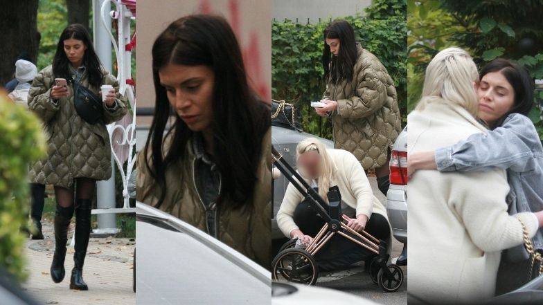 Magdalena Stępień spaceruje z przyjaciółką