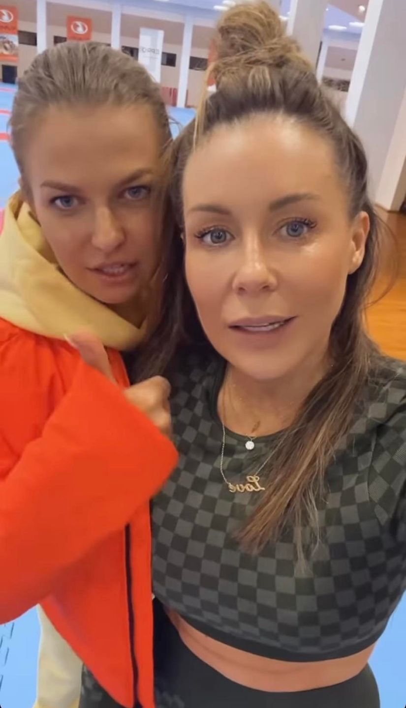 Małgorzata Rozenek na obozie Anny Lewandowskiej
