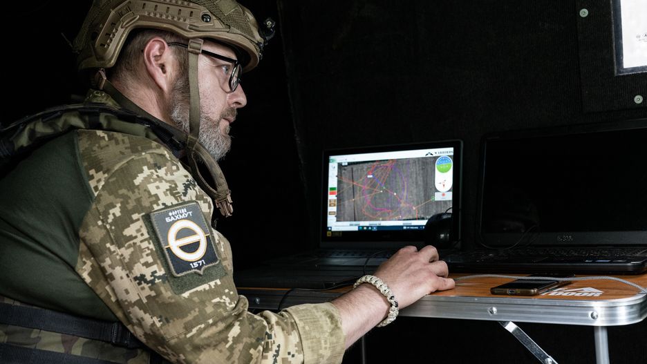 Operator drona ukraińskiej armii