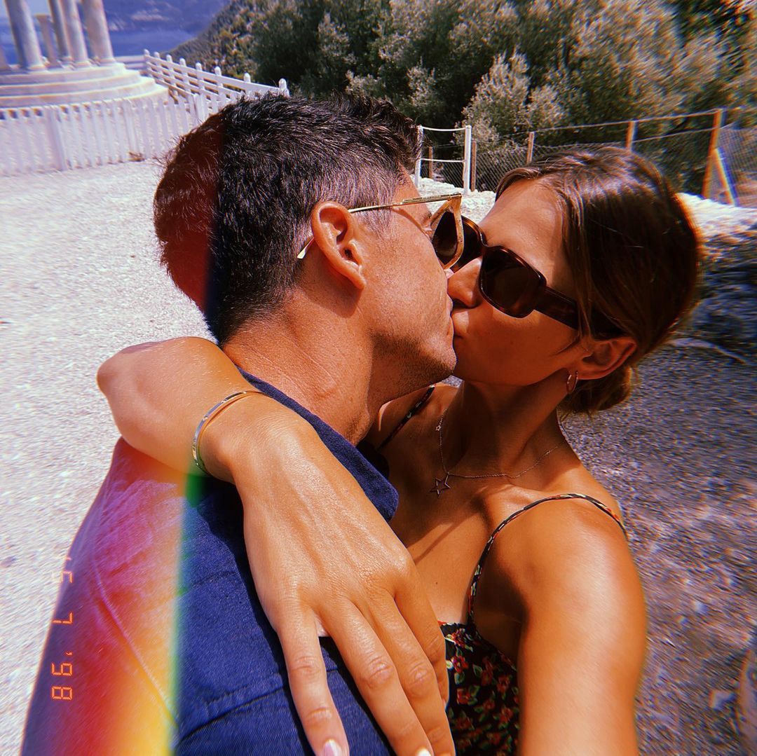 Anna Lewandowska i Robert Lewandowski na Majorce w 2021 roku 