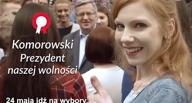 Młodzież i wolność w nowym spocie Komorowskiego, koszty bankowe w klipie Dudy (wideo)