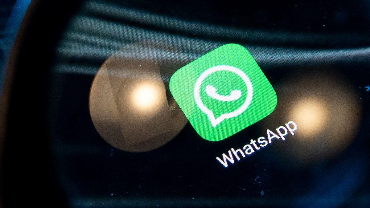 The WhatsApp logo displays on a smartphone screen in this photo illustration in Chania, Greece, on March 26, 2025. (Photo by Nikolas Kokovlis/NurPhoto via Getty Images)
