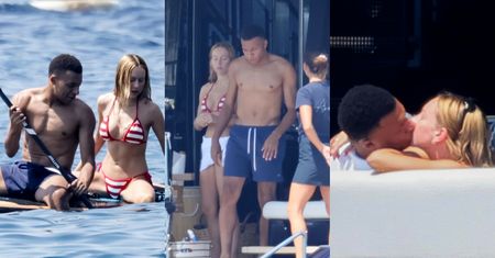 Upojne wczasy Kyliana Mbappé i Ester Exposito na Sardynii: pogaduchy, CAŁUSKI i pływanie na desce (ZDJĘCIA)