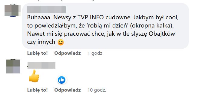 Komentarz na profilu RNŚ