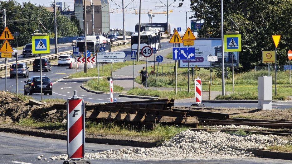 Przebudowa torowiska na ulicy Kościuszki w Toruniu