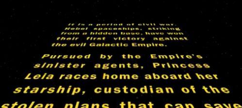 Co się dzieje z napisami ze Star Wars?