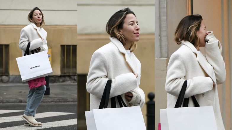 Ewa Chodakowska bez makijażu maszeruje do Mercedesa