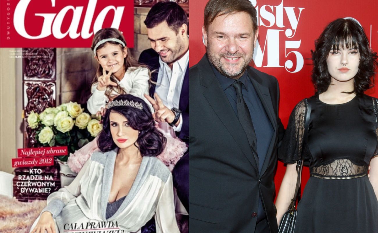 Tomasz Karolak i Viola Kołakowska z córką Leną